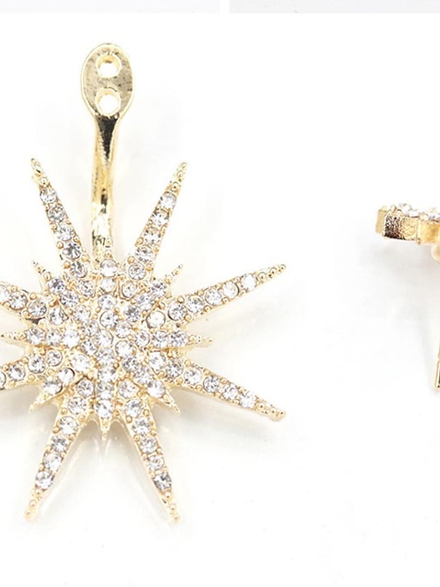 1PC Women's Earrings Chic & Modern Party Star Earring / Wedding / Gold / Silver / Fall / Winter