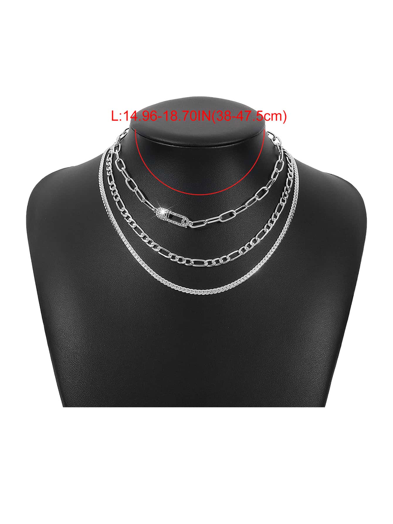 3pcs/set Minimalist Layered Chain Necklace